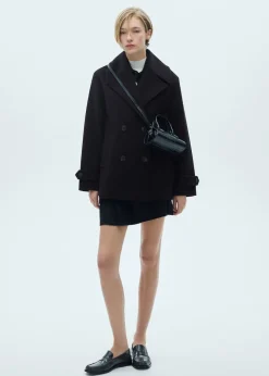 MANGO Płaszcze*Dwurzędowy płaszcz z wełny