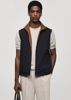 MANGO Kurtki I Koszule Wierzchnie*Dwustronna kamizelka wodoodporna