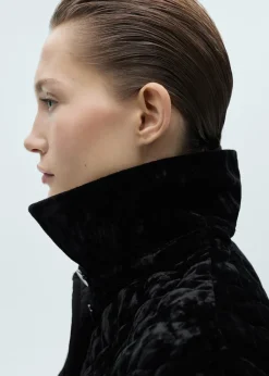 MANGO Płaszcze|Kurtki*Dwustronna kurtka pikowana z aksamitu