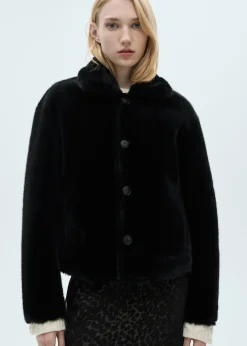 MANGO Płaszcze|Kurtki*Dwustronna kurtka z imitacji skóry z kieszeniami