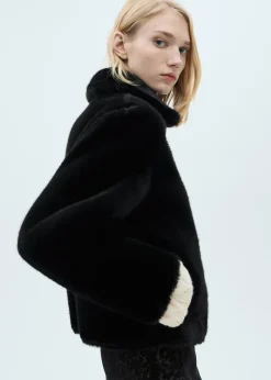 MANGO Płaszcze|Kurtki*Dwustronna kurtka z imitacji skóry z kieszeniami