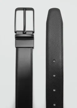 MANGO Skóra|Paski I Szelki*Dwustronny pasek skórzany