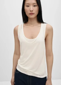 MANGO Topy*Dwuwarstwowy top z lyocellu
