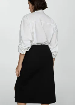 MANGO Spódnice*Dzianinowa spódnica ołówkowa z rozcięciem