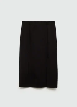 MANGO Spódnice*Dzianinowa spódnica ołówkowa z rozcięciem