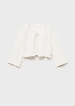 Dzieci MANGO Swetry I Kardigany*Dzianinowy kardigan z ażurowymi detalami