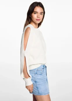 MANGO Swetry I Kardigany*Dzianinowy sweter z rozcięciami