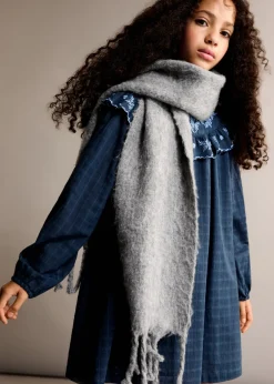 Dzieci MANGO Szaliki I Czapki*Dzianinowy szalik z frędzlami