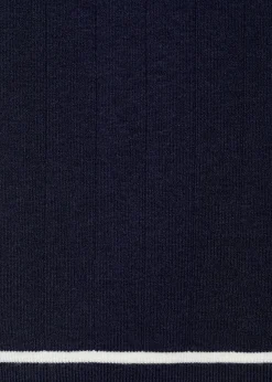 MANGO Topy*Dzianinowy top z kontrastowym wykończeniem