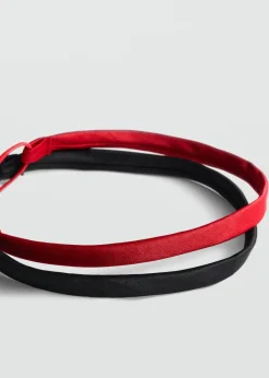 MANGO Więcej Akcesoriów*Elastyczna satynowa opaska