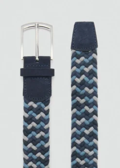 MANGO Paski I Szelki*Elastyczny pleciony pasek wielokolorowy