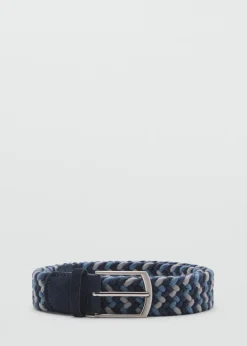 MANGO Paski I Szelki*Elastyczny pleciony pasek wielokolorowy