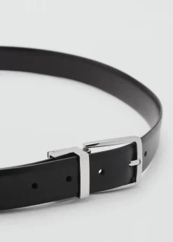 MANGO Skóra|Akcesoria*Elegancki pasek z dwustronnej skóry