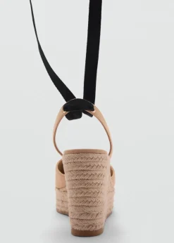 MANGO Buty*Espadryle wiązane wokół kostki