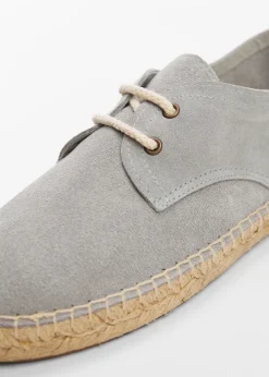 Dzieci MANGO Buty*Espadryle z dwoiny ze sznurówkami