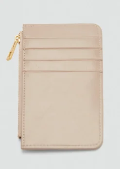 MANGO Galanteria Skórzana*Etui na karty z dekoracyjnymi szwami