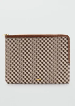 MANGO Galanteria Skórzana*Etui na laptopa z nadrukiem i logo