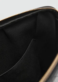 MANGO Galanteria Skórzana*Etui z dekoracyjnymi przeszyciami