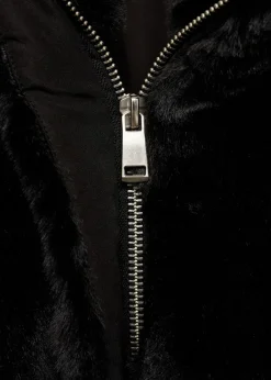 MANGO Płaszcze I Kurtki*Futrzany płaszcz na zamek