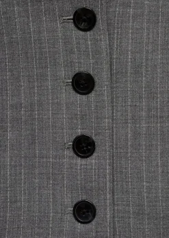 MANGO Kamizelki*Garniturowa kamizelka w prążki