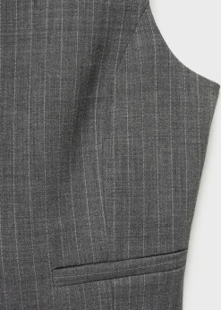 MANGO Kamizelki*Garniturowa kamizelka w prążki
