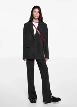 MANGO Płaszcze I Kurtki*Garniturowa marynarka w pasy