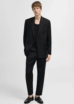 MANGO Spodnie|Spodnie*Garniturowe spodnie regular fit