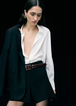 MANGO Biżuteria*Geometryczne kolczyki z kryształkami