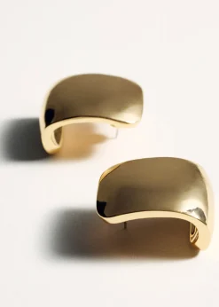 MANGO Biżuteria*Grube kolczyki koła