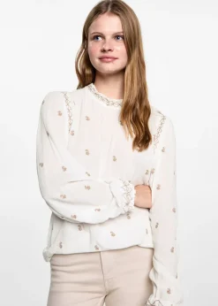 MANGO Koszule I Bluzki*Haftowana bluzka