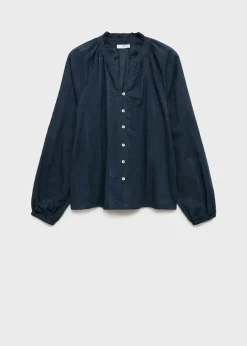 MANGO Koszule I Bluzki*Haftowana bluzka z teksturą