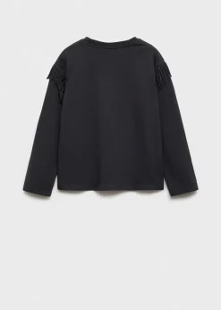 Dzieci MANGO Koszulki I Topy*Haftowana koszulka z frędzlami