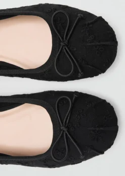 Dzieci MANGO Buty*Haftowane baleriny