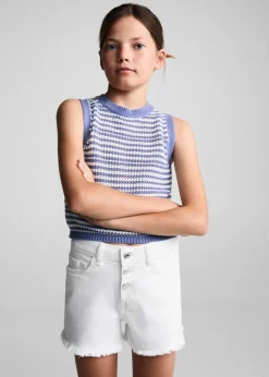 Dzieci MANGO Szorty I Spódnice*Jeansowe szorty na guziki