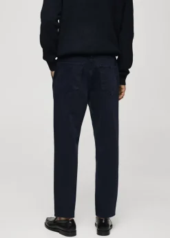 MANGO Spodnie|Dżinsy*Jeansy tapered fit z zakładkami