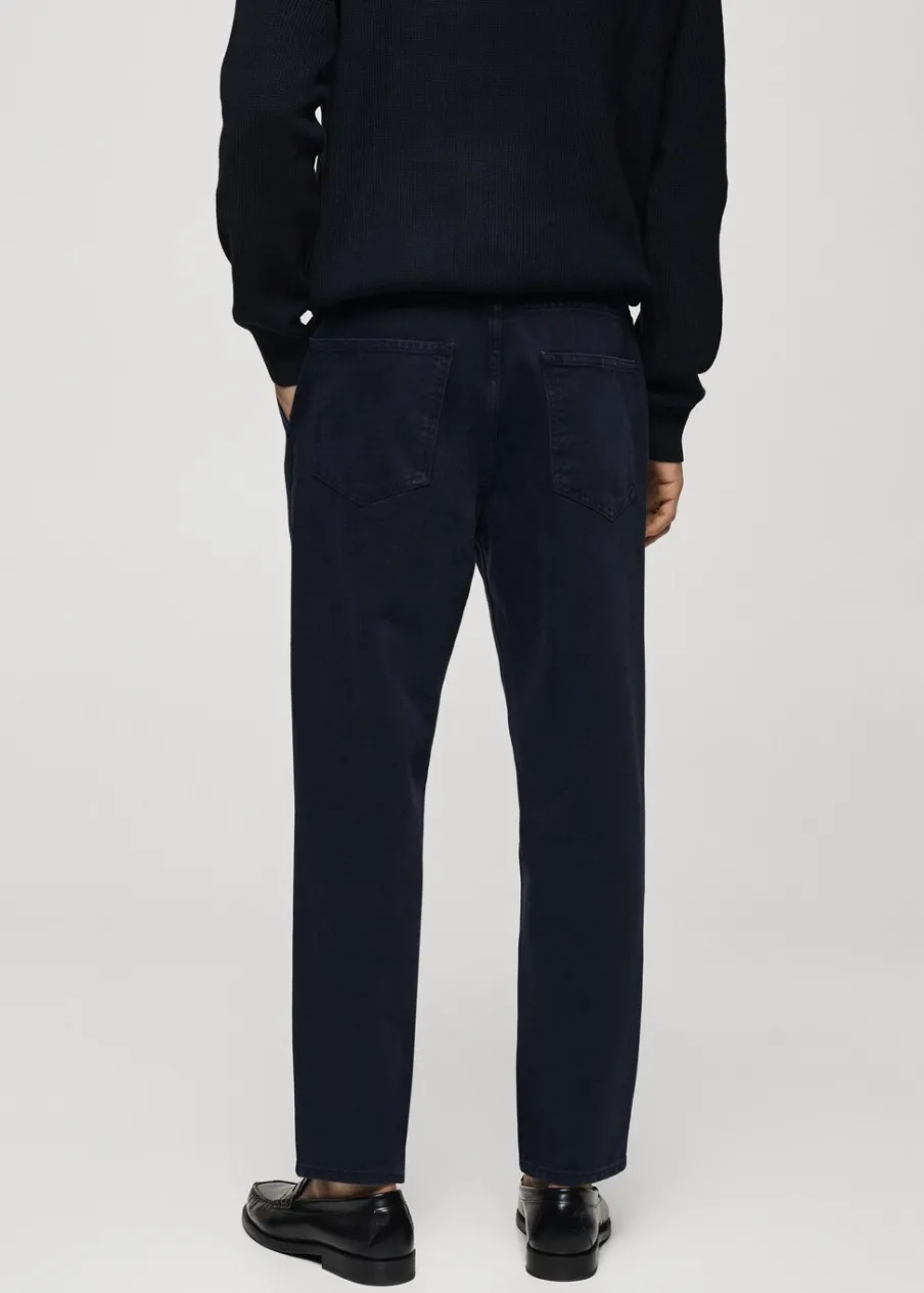 MANGO Spodnie|Dżinsy*Jeansy tapered fit z zakładkami