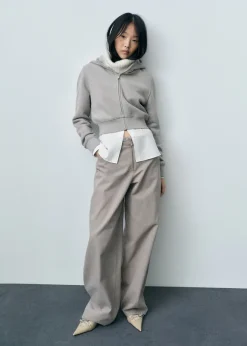 MANGO Dżinsy*Jeansy z szerokimi nogawkami i zamkiem