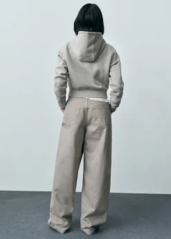 MANGO Dżinsy*Jeansy z szerokimi nogawkami i zamkiem