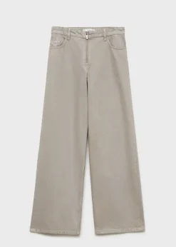 MANGO Dżinsy*Jeansy z szerokimi nogawkami i zamkiem