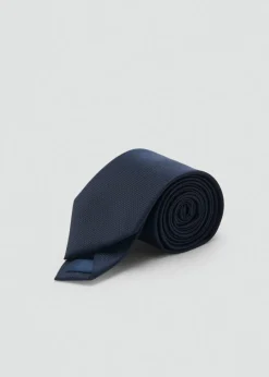 MANGO Akcesoria|Krawaty, Muszki I Chusteczki Do Nosa*Jednokolorowy krawat z drobną teksturą