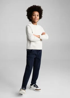 Dzieci MANGO Joggersy*Joggery z elastycznym pasem