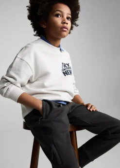 Dzieci MANGO Joggersy*Joggery z elastycznym pasem