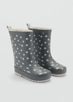 Dzieci MANGO Buty*Kalosze w gwiazdki