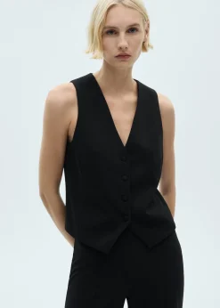 MANGO Kamizelki*Kamizelka garniturowa na guziki