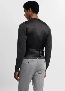 MANGO Marynarki|Kamizelki*Kamizelka garniturowa super slim fit z tkaniny stretch
