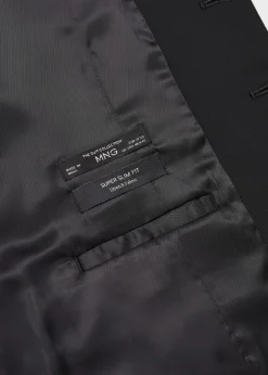 MANGO Marynarki|Kamizelki*Kamizelka garniturowa super slim fit z tkaniny stretch