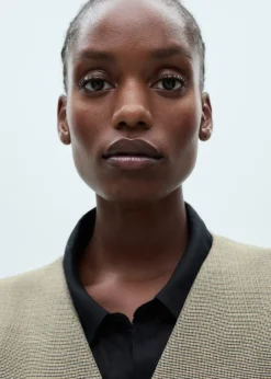 MANGO Kamizelki*Kamizelka garniturowa w drobną pepitkę