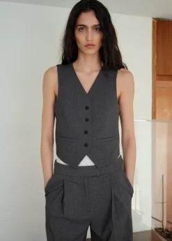 MANGO Kamizelki*Kamizelka garniturowa z regulowanym paskiem