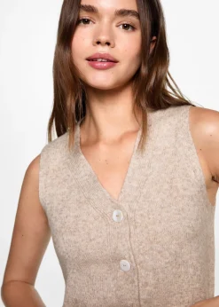 MANGO Swetry I Kardigany|Kamizelki*Kamizelka na guziki