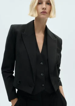 MANGO Kamizelki*Kamizelka od garnituru z dekoltem halter